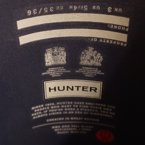 Hunter Original Tall Gloss Rain Boots (Graphite) - Picture 5 of 8